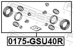 Kit de réparation d'étrier de frein FEBEST ref. 0175-GSU40R