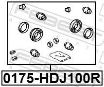 Kit de réparation d'étrier de frein FEBEST ref. 0175-HDJ100R