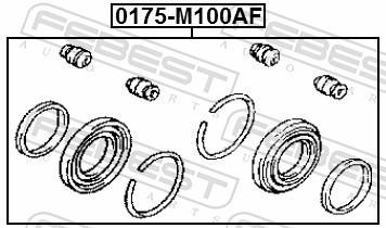 Kit de réparation d'étrier de frein FEBEST ref. 0175-M100AF