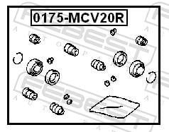 Kit de réparation d'étrier de frein FEBEST ref. 0175-MCV20R