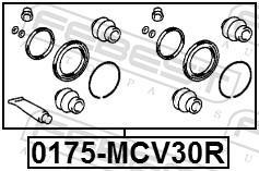 Kit de réparation d'étrier de frein FEBEST ref. 0175-MCV30R