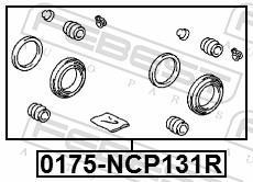 Kit de réparation d'étrier de frein FEBEST ref. 0175-NCP131R