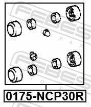 Kit de réparation d'étrier de frein FEBEST ref. 0175-NCP30R