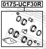 Kit de réparation d'étrier de frein FEBEST ref. 0175-UCF30R