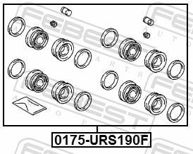 Kit de réparation d'étrier de frein FEBEST ref. 0175-URS190F
