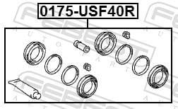 Kit de réparation d'étrier de frein FEBEST ref. 0175-USF40R