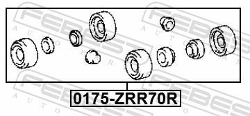Kit de réparation d'étrier de frein FEBEST ref. 0175-ZRR70R