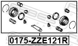 Kit de réparation d'étrier de frein FEBEST ref. 0175-ZZE121R