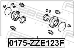 Kit de réparation d'étrier de frein FEBEST ref. 0175-ZZE123F