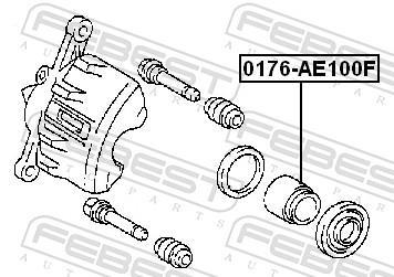 Piston, étrier de frein FEBEST ref. 0176-AE100F