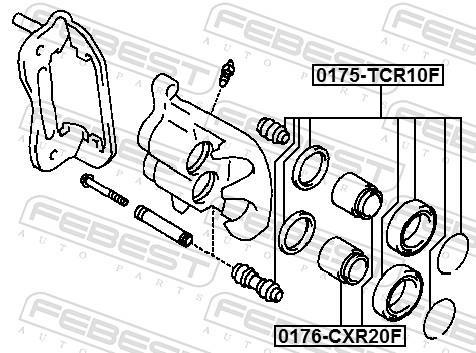 Pinça de travão FEBEST ref. 0176-CXR20F