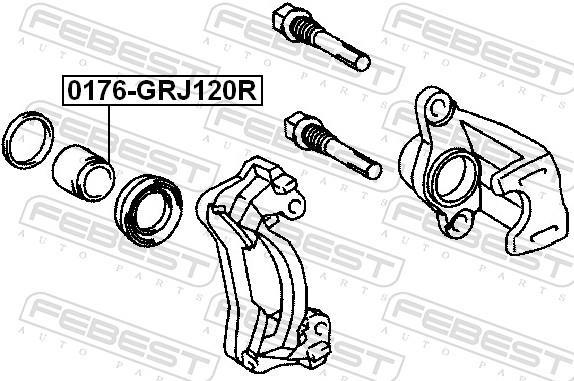 Pinça de travão FEBEST ref. 0176-GRJ120R
