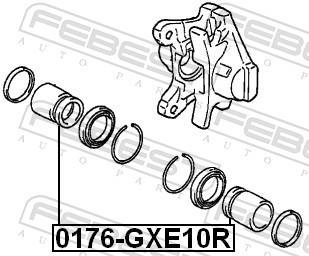 Pinça de travão FEBEST ref. 0176-GXE10R