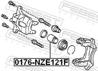 Pinça de travão FEBEST ref. 0176-NZE121F