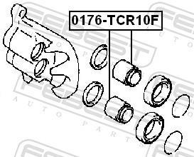 Pinça de travão FEBEST ref. 0176-TCR10F