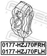 Étrier de frein FEBEST ref. 0177-HZJ70FLH