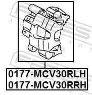 Pinza de freno FEBEST ref. 0177-MCV30RLH