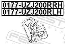Étrier de frein FEBEST ref. 0177-UZJ200RRH