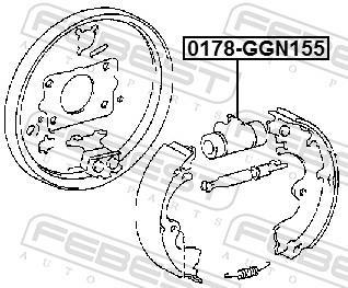 Cylindre de roue FEBEST ref. 0178-GGN155