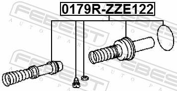 Kit de réparation, maître-cylindre de frein FEBEST 0179R-ZZE122