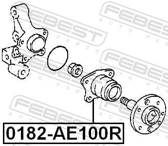 Cubo de rueda FEBEST ref. 0182-AE100R