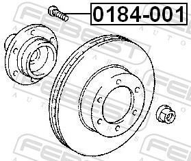 Boulon de roue FEBEST ref. 0184-001