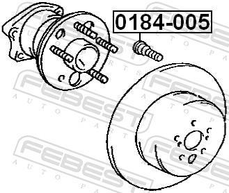 Boulon de roue FEBEST ref. 0184-005