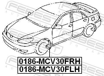 Kit de montaje, guardabarros FEBEST ref. 0186-MCV30FLH