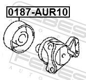 Rolo tensor da correia trapezoidal estriada FEBEST ref. 0187-AUR10