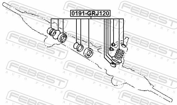 Kit de réparation, crémaillère de direction FEBEST ref. 0191-GRJ120