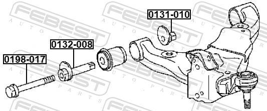Vis de correction du carrossage FEBEST ref. 0198-017
