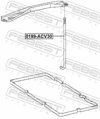 Support de batterie FEBEST ref. 0199-ACV30