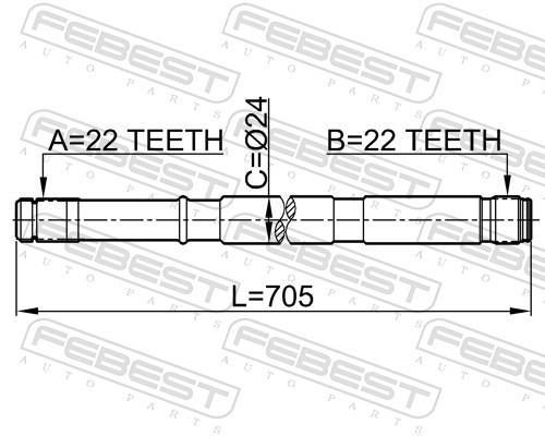 Cardan FEBEST 0212-N16RH