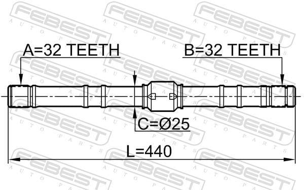 Cardã FEBEST ref. 0212-SR20RH