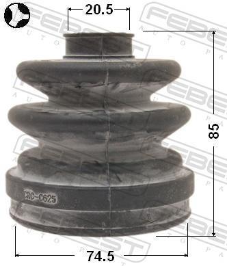 Fuelle, árbol de transmisión FEBEST ref. 0215-EP16T