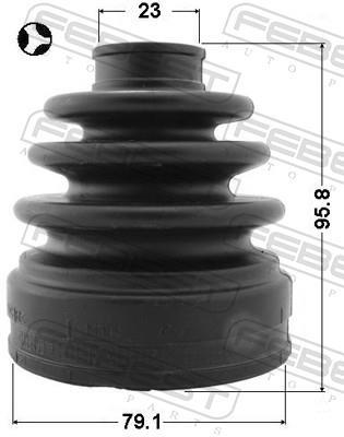 Fuelle, árbol de transmisión FEBEST ref. 0215-L32T