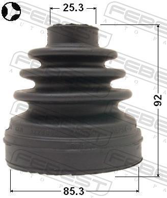Fuelle, árbol de transmisión FEBEST ref. 0215-R51T