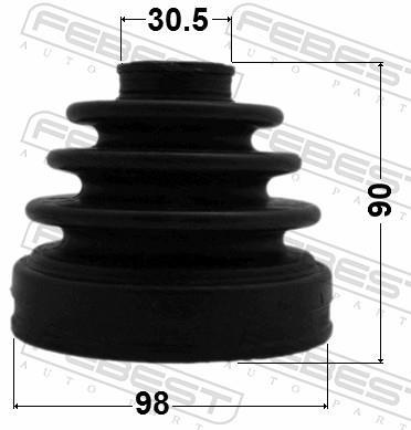 Fuelle, árbol de transmisión FEBEST ref. 0215-TA60R