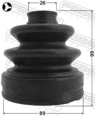 Joint-soufflet, arbre de commande FEBEST 0215-Z50T
