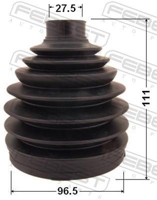Joint-soufflet, arbre de commande FEBEST ref. 0217P-071