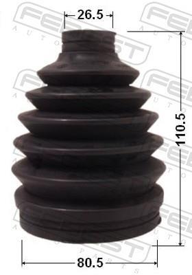 Joint-soufflet, arbre de commande FEBEST ref. 0217P-J1016