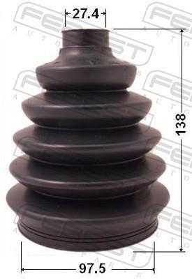 Joint-soufflet, arbre de commande FEBEST ref. 0217P-R51
