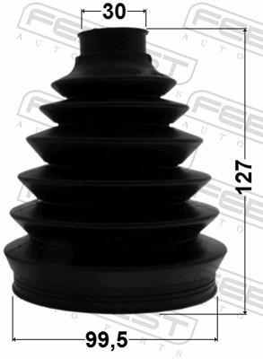 Fuelle, árbol de transmisión FEBEST ref. 0217P-V42