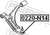 Rótula de suspensão FEBEST ref. 0220-N14