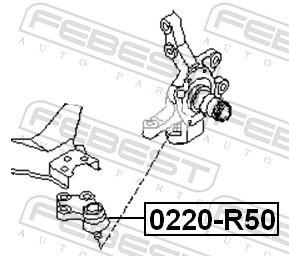 Rótula de suspensão FEBEST ref. 0220-R50