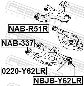 Rótula de suspensão FEBEST ref. 0220-Y62LR