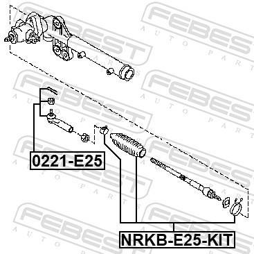 Rotule de direction FEBEST ref. 0221-E25
