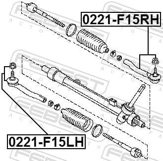 Rótula de direção FEBEST ref. 0221-F15RH