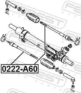 Tirante da direção FEBEST ref. 0222-A60