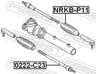 Tirante da direção FEBEST ref. 0222-C23